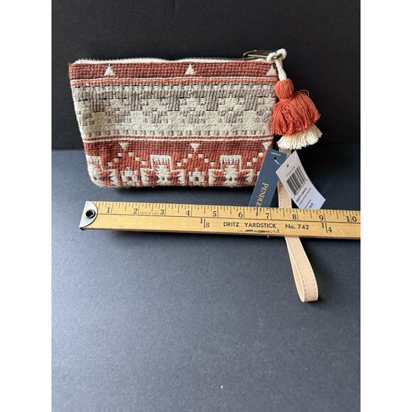 Pendelton Quilted Wallet Copper River Three Pocket Keeper Cotton Zip Pouch New - Picture 3 of 6